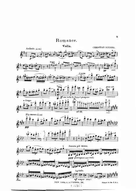 First page of Romance