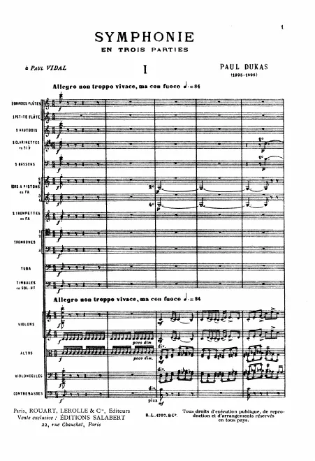 First page of Symphony in C major