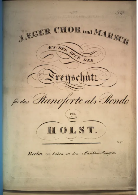 First page of Rondo on the Huntsman's Chorus from Der Freyschütz