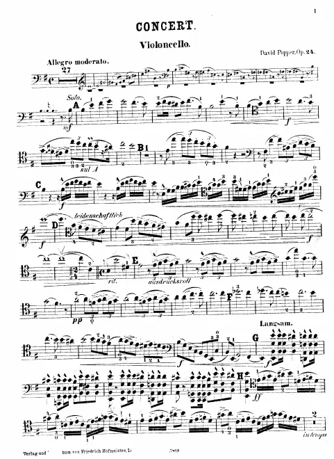 First page of Cello Concerto No.2