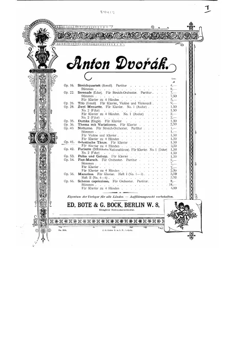 First page of Scottish Dances