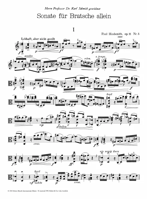 First page of Viola Sonata