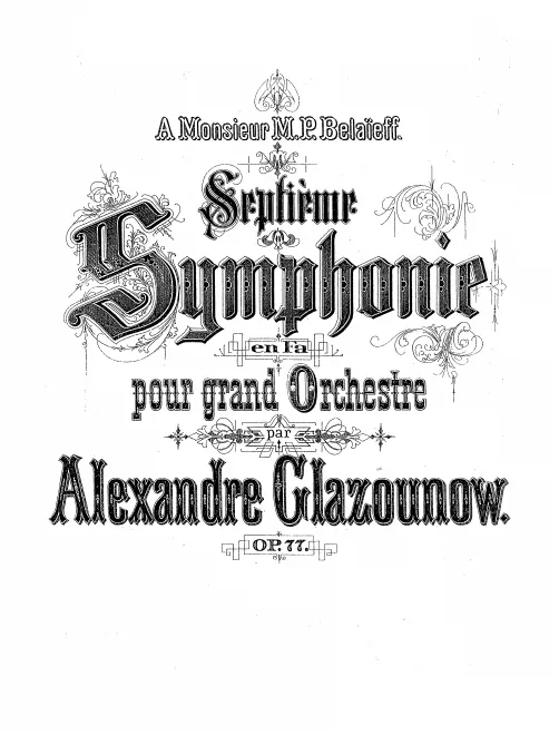 First page of Symphony No.7