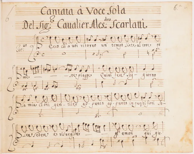 First page of Ecco ch'a voi ritorno