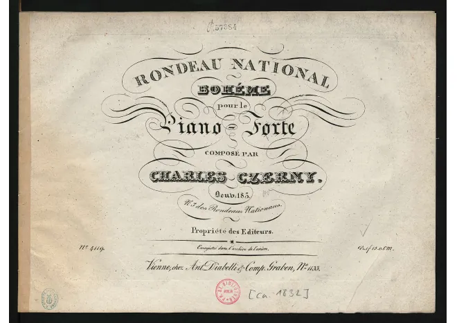 First page of Rondeau national bohème
