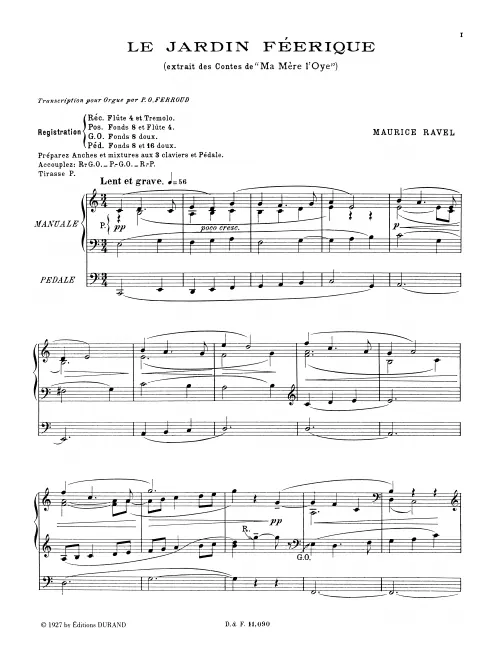 First page of 6 Organ Pieces