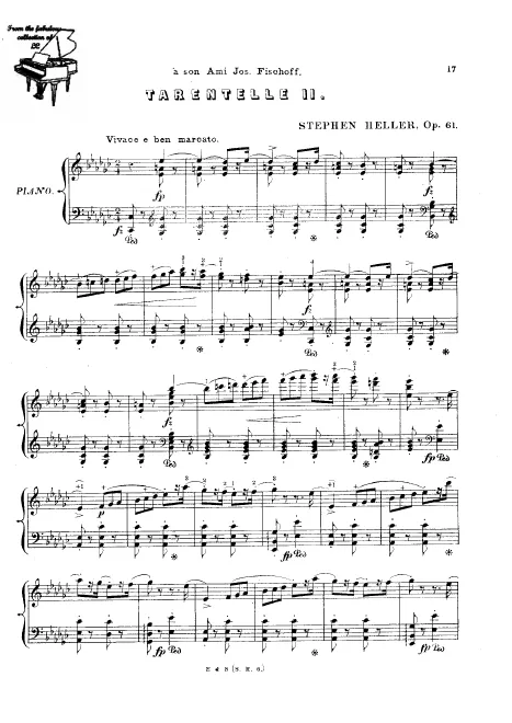 First page of Tarentelle No.2