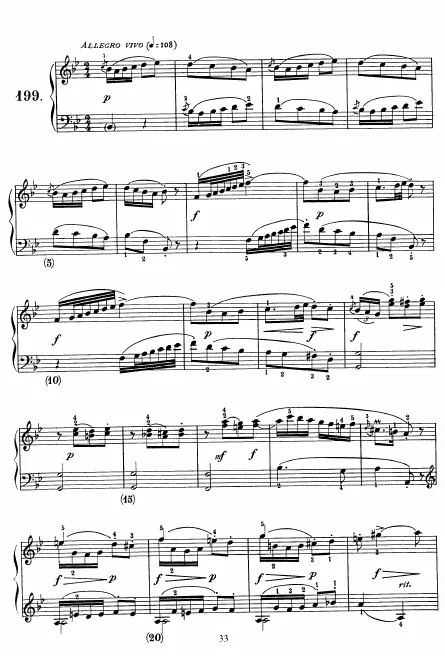 First page of Keyboard Sonata in B-flat major