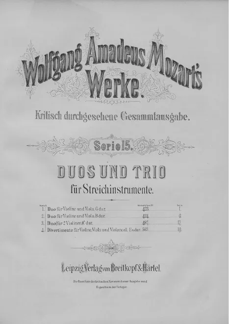 First page of Duo for Violin and Viola