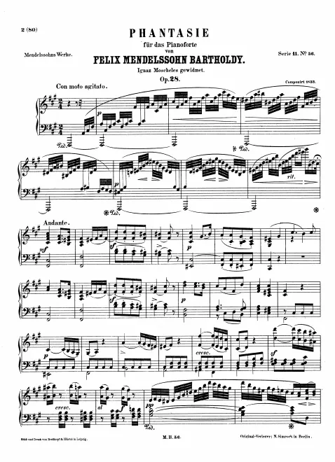First page of Fantasie