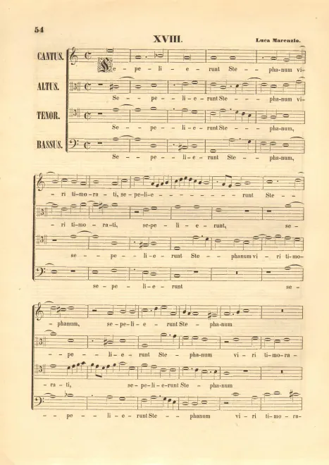 First page of Sepelierunt Stephanum