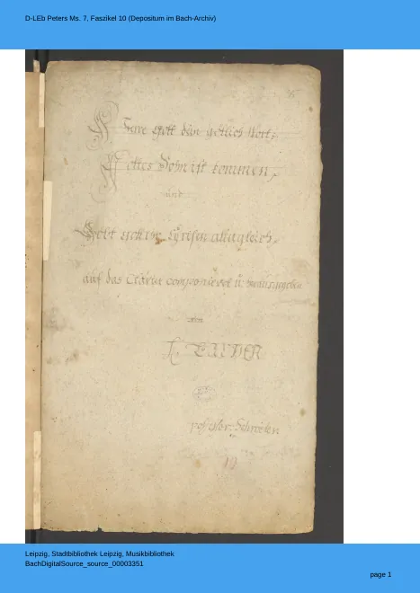 First page of Gott, durch deine Güte