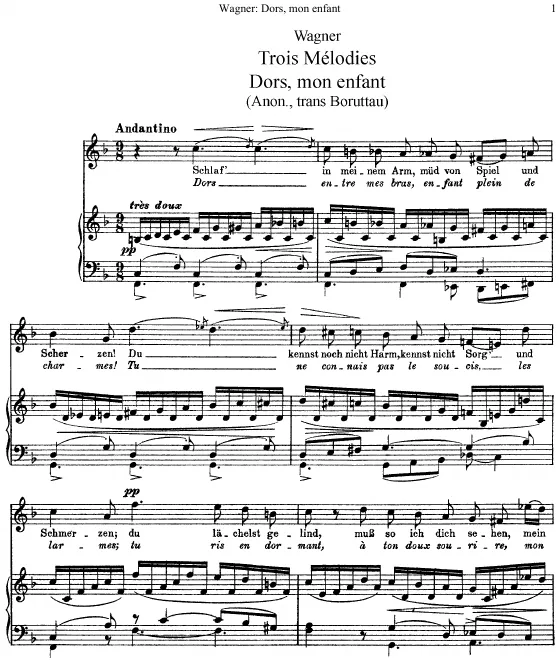 First page of Dors, mon enfant