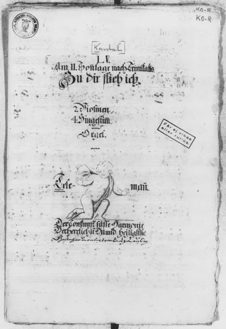 First page of Zu dir flieh ich, verstoss mich nicht