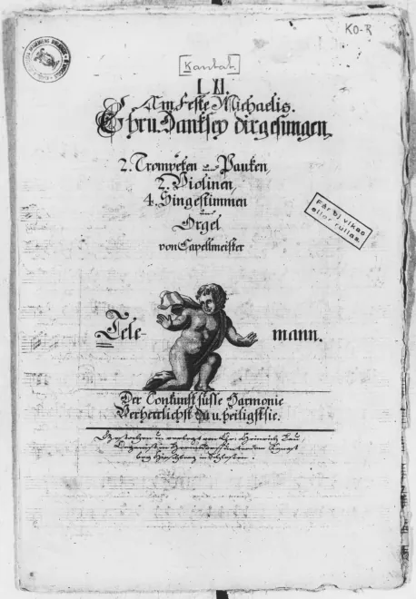 First page of Ehr und Dank sei dir gesungen, TWV 1:413