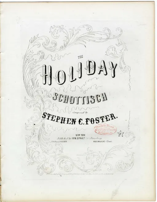 First page of Holiday Schottische