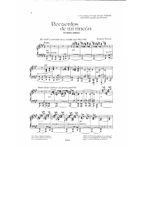 First page of Recuerdos de mi rincón