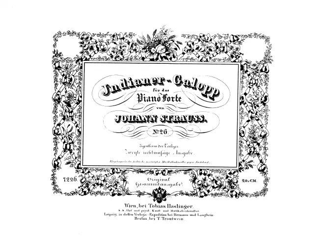 First page of Indianer-Galopp, Op.111