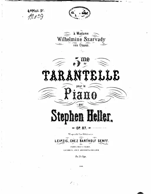 First page of Tarantelle